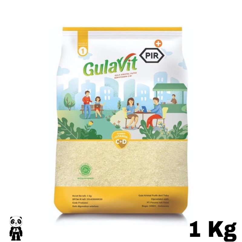 

GulaVit Gula Pasir Kristal Putih dari Tebu Bervitamin C & D 1 Kg