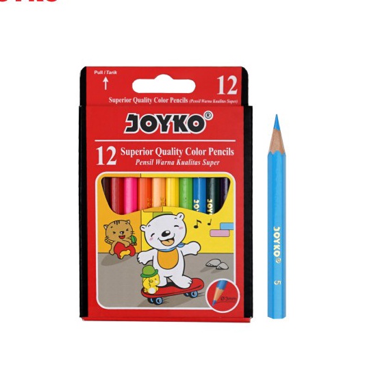 

KP8 Pensil Warna Joyko 12w Pendek S12