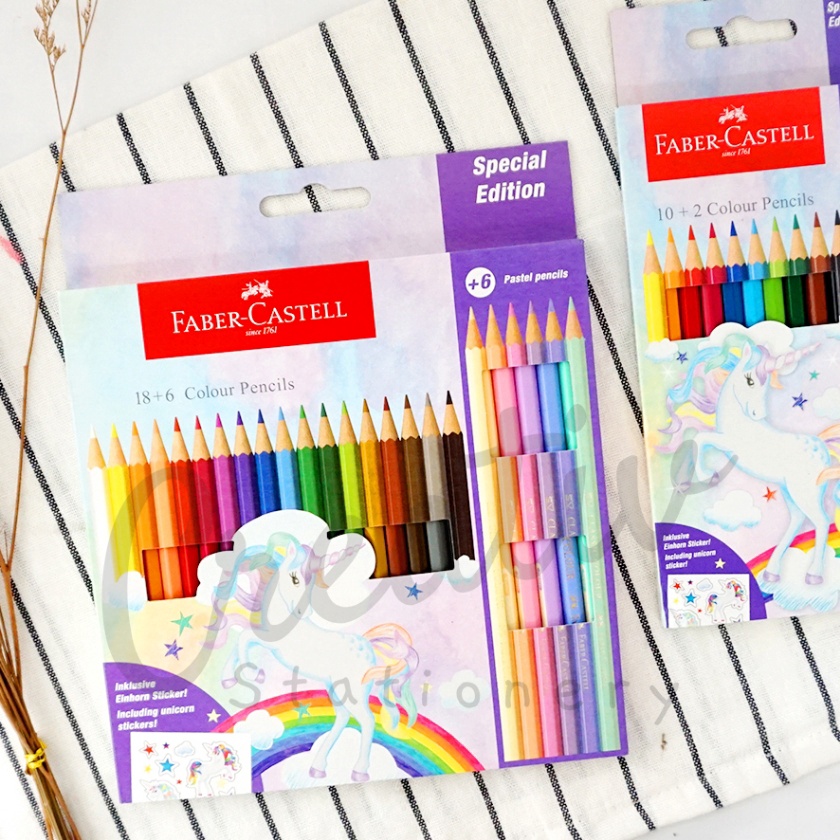

Cashback FABER CASTELL Color Pencil Unicorn Edition Pensil Warna 12 24 Warna
