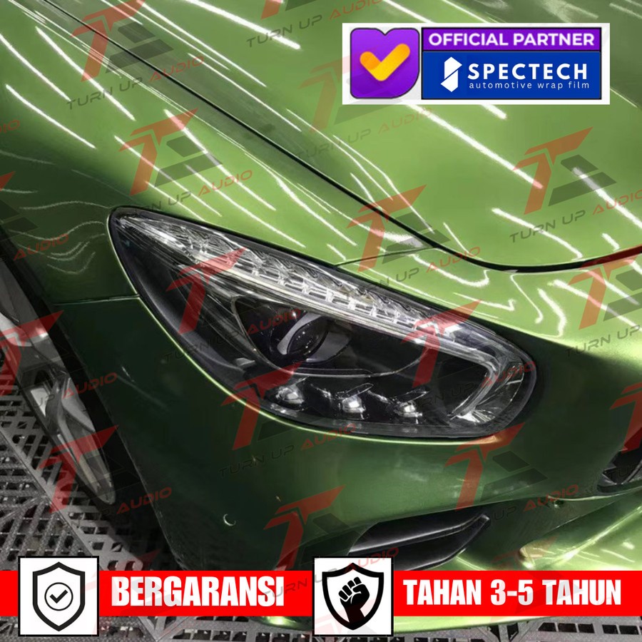 Wrapping Sticker mobil Premium spectech PET Mamba Green garansi tahan lama stiker mobil wrap
