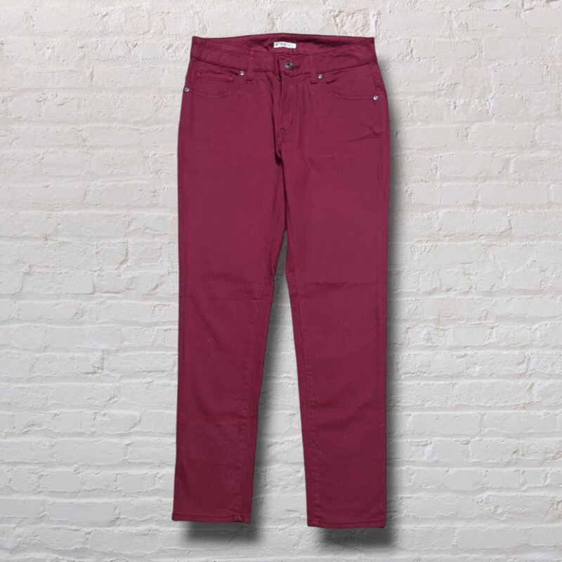 Celana Panjang Longpants Jeans Cinema Club Magenta Skinny Fit Original Second Preloved #CJ614