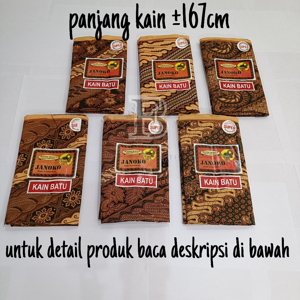 more id store Promo Paketan isi 5 Kain Batik Janoko / Kain Panjang / Kain Jarik / Batik Pekalongan