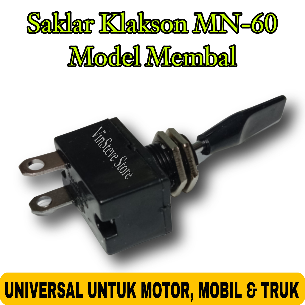 Saklar Klakson MN60 | Switch Toggle Model Membal untuk Klakson Mobil & Truk