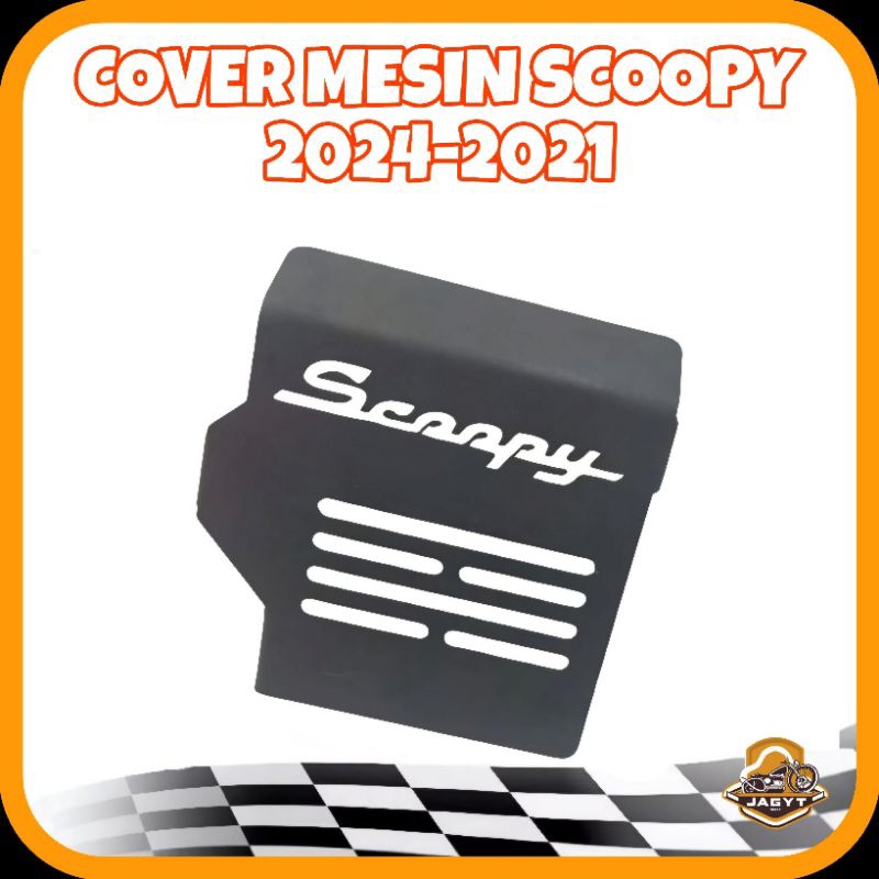 Cover Mesin New Scoopy 2021-2024 - Pelindung Mesin Motor Scoopy Stylish & Tahan Lama