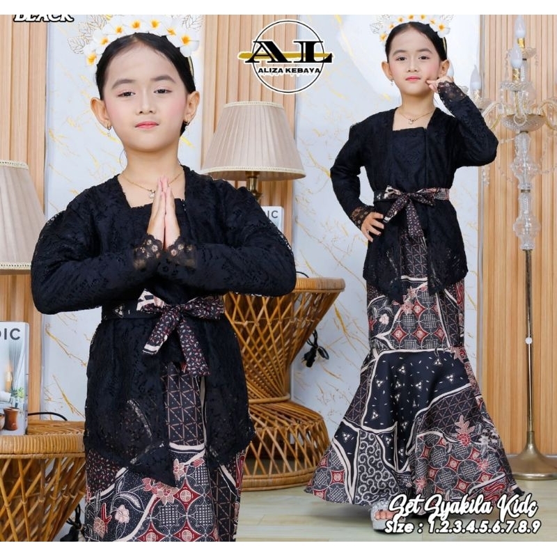 stelan kebaya kartini anak liza / kebaya agustusan / kebaya modern / kutubaru anak