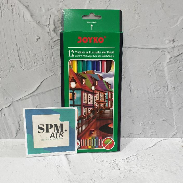 

Premium Pensil Warna Joyko 12w CP19 Erasable