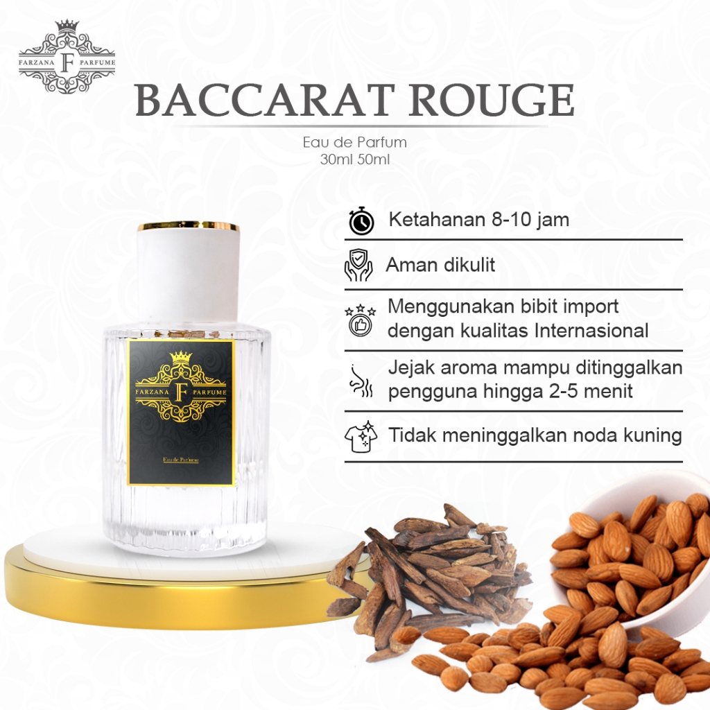 BACCARAT ROUGE Eau De Parfume 30ml 50ml Original | Farzana Parfum