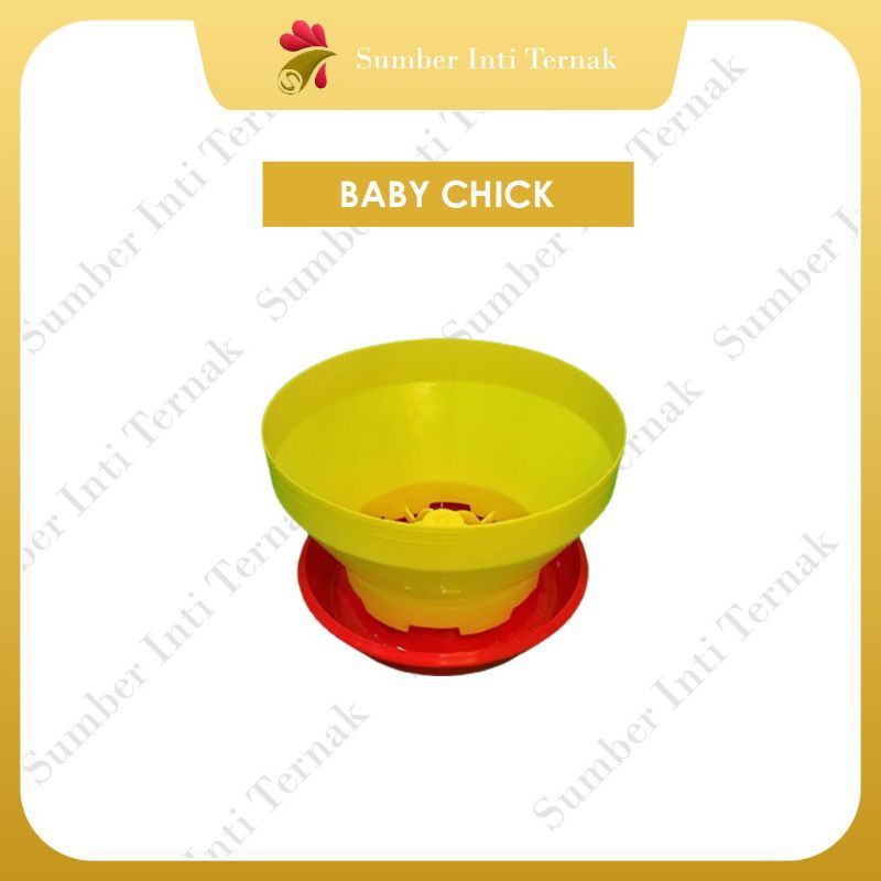 Baby Chick Feeder BCF - Tempat Makan Ayam Pedaging Kecil Ayam Broiler