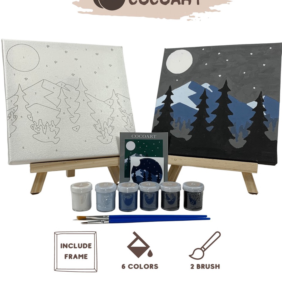 

Hemat Paint By Number Kit Nht View Cocoartid I Kanvas 2 x 2 cm