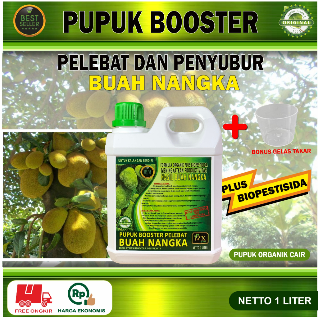 Pupuk Organik Cair Pelebat Penyubur BUAH NANGKA 1 Liter / Booster BUAH NANGKA / Pupuk Rabuk BUAH NAN