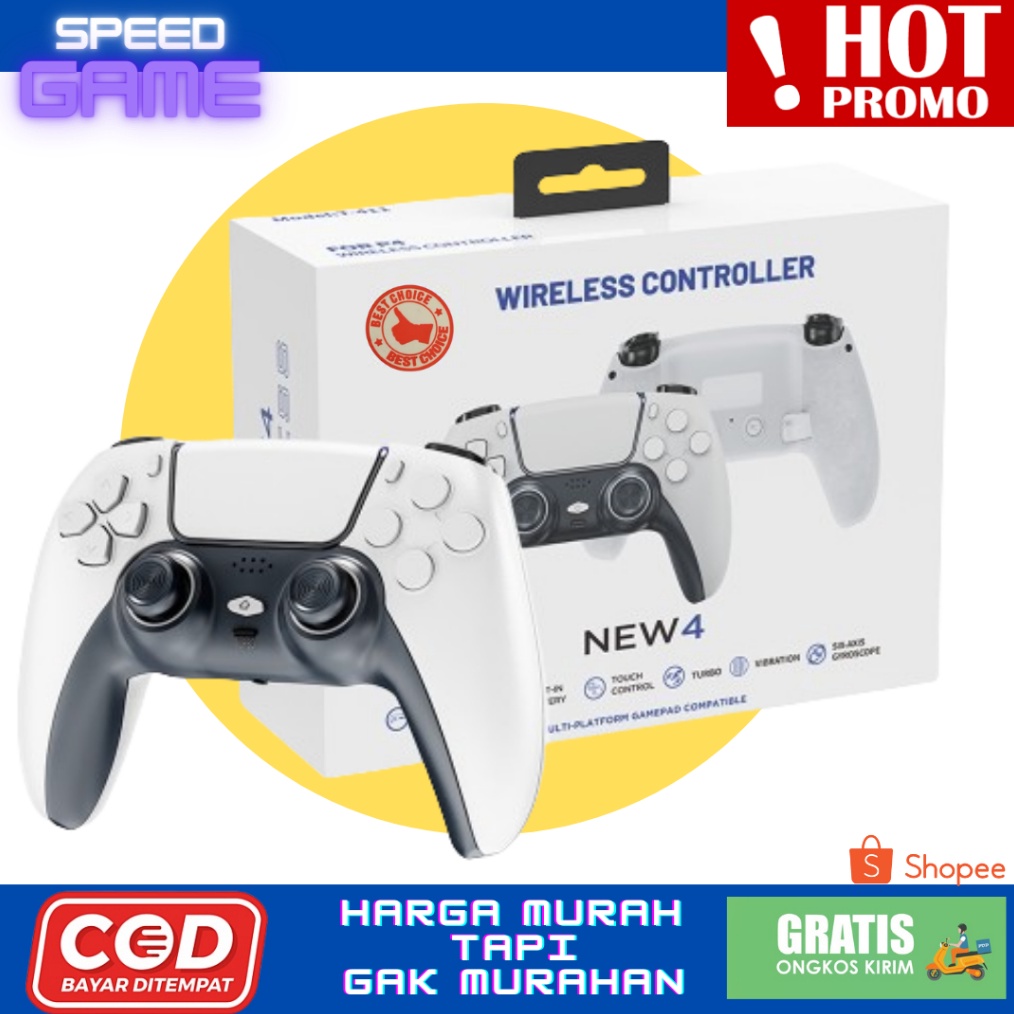 Stik Stick Joystick Gamepad PS DS4 4  Free kabel usb Charger Untuk PC LAPTOP HP ANDROID
