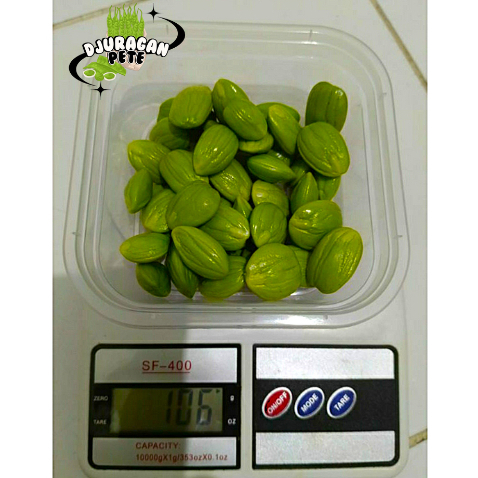 

PETE/PETAI KUPAS berat 100 gr fress/vakum