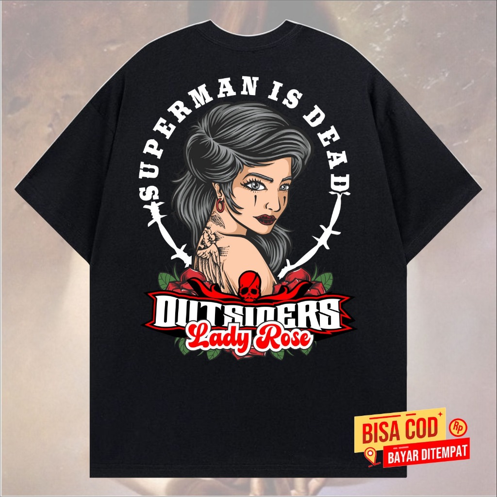 KAOS LADYROSE SUPERMAN IS DEAD SID pendek pria band original distro - T-Shirt pendek SID LADY ROSE H