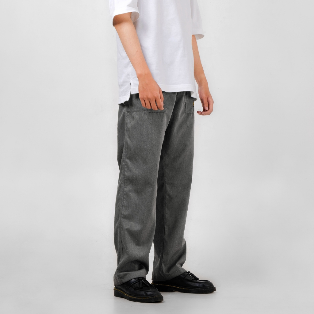 WORK PANTS FATIGUE KATUN CELANA PANJANG PRIA ORIGINAL ABU LOOSE FIT - FLAWLESS