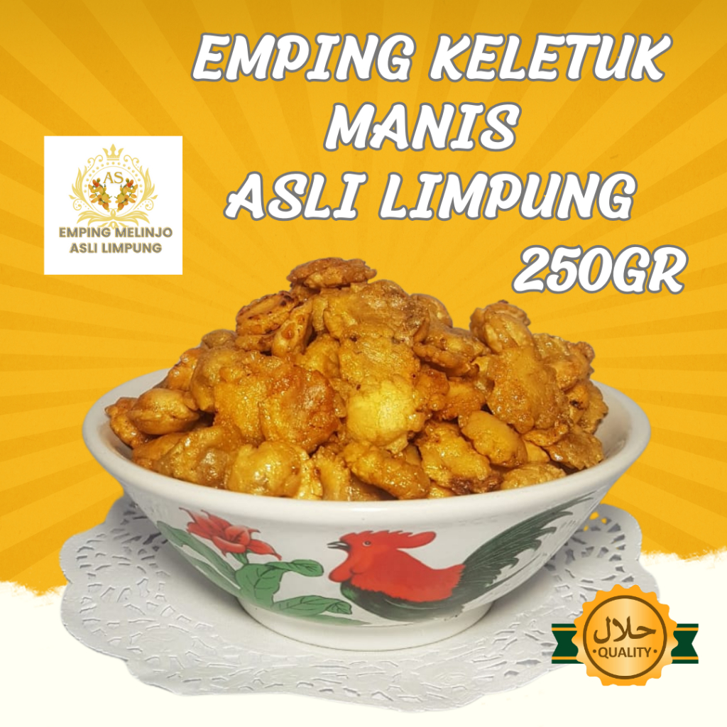 

EMPING MELINJO GEPUK/KELETUK MANIS 250GR PRODUKSI ASLI LIMPUNG