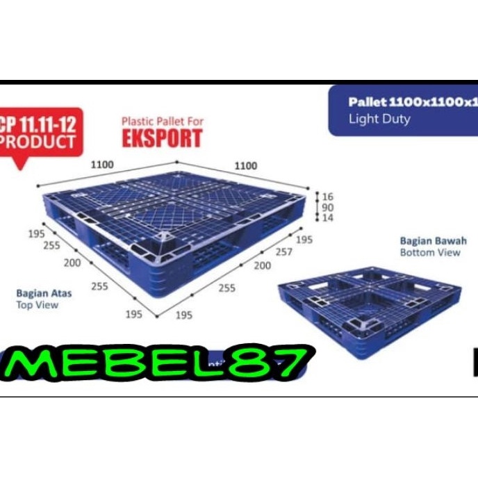 

KF7 PALET PLASTIK 111112 WARNA BIRU