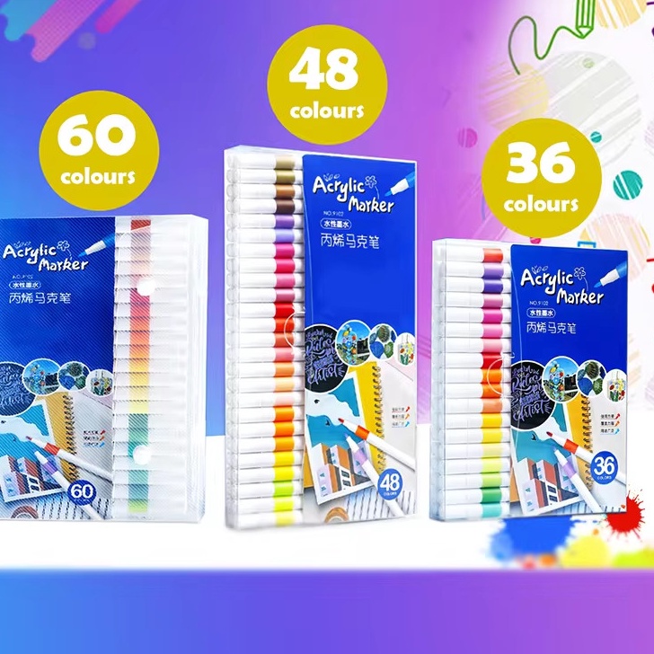 

Terbatas Marker Akrilik untuk Menggambar di Batu untuk Anakanak Set Pen Cat Batu Keramik Kes Manga Art