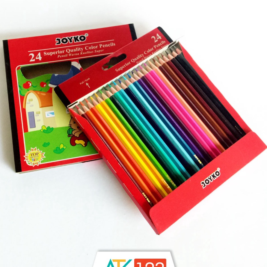 

HJ6 Pensil Warna Joyko 24 ior Quality Color Pencils CP24PB