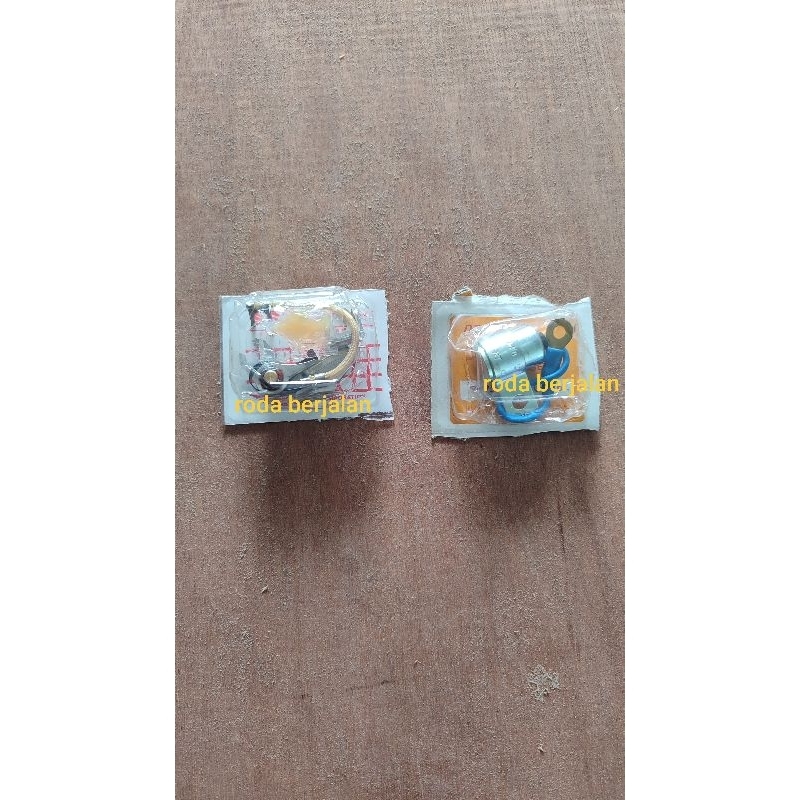 platina sama Kondensor kijang 3k, 4k, 5k, 7k, carry, zebra1.0, Merk Denso Asli Japan