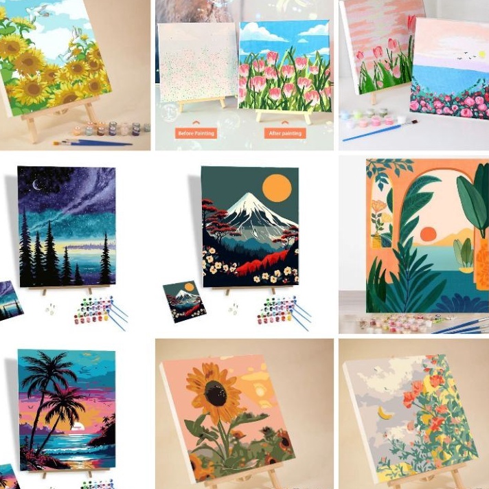 

Wow Painting By Numbers Handmade Painting On Canvas Gift