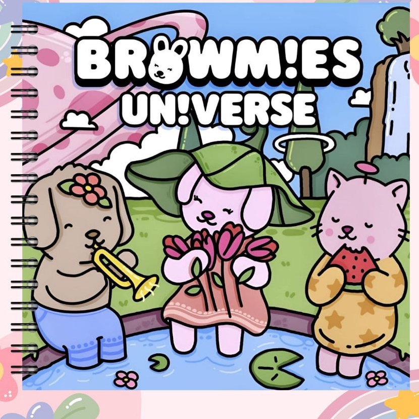 

Wah BROWMIES Universe Coloring Book For Kids Adults Buku Mewarnai Anak Remaja Dewasa