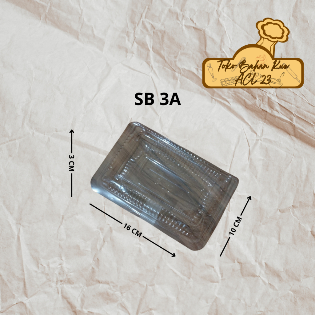 Mika SB 3A/Mika Makanan/Mika Kue/Mika Bolu/Mika Plastik/Wadah Makanan/Mika Plastik Kue SB 3A