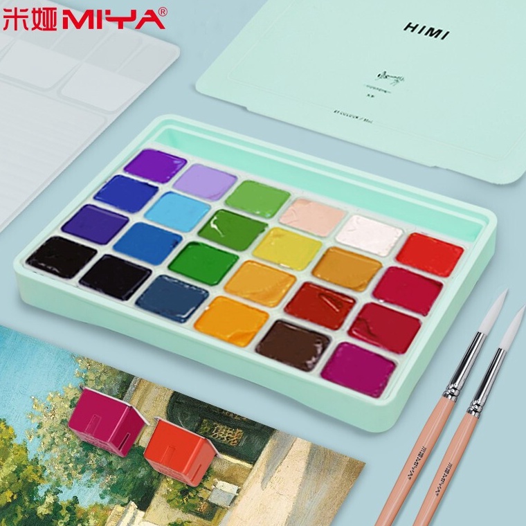 

ART U2R Miya Himi Gouache Set 1824 Warna 3ml Cat Untuk Cat Air