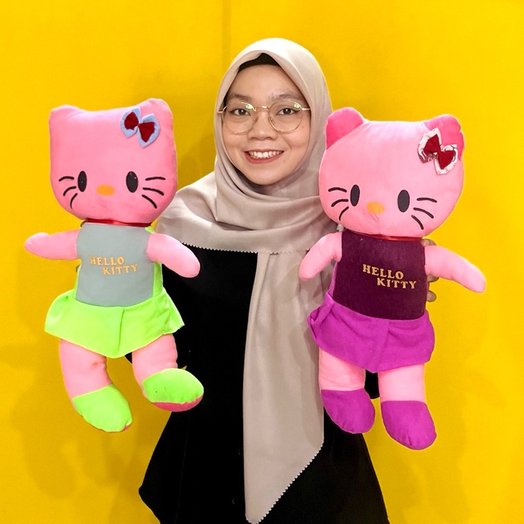 Murah Terbaru  Boneka hello kitty ob tegak berdiri lucu boneka karakter kucing hellokitty ecobonekai