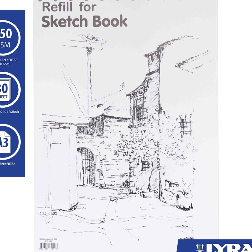 

FG2 LYRA Refill Sketch Book A3 3 Sheet 15gsm Buku Sketsa untuk Menggambar