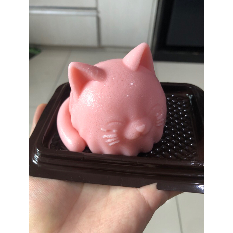 

pudding bentuk kucing free vla