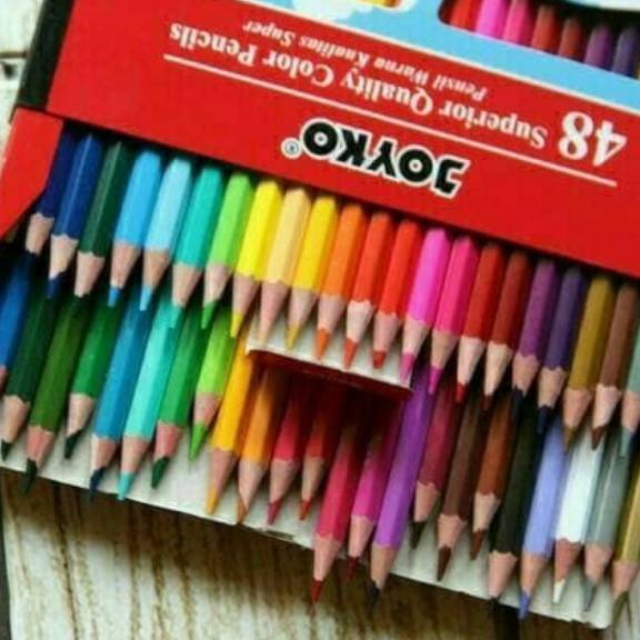 

Terbatas Pensil Warna Joyko 48 Warna Color Pencil Joyko