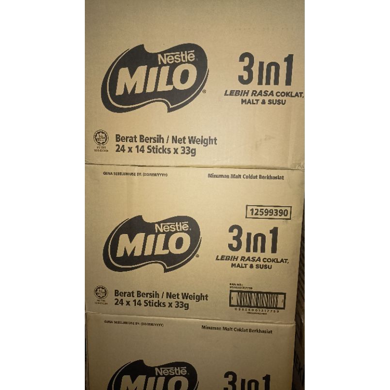 

Milo 3in1 isi 14 stik 1 Dus ( 24x14 stcks x 33g)