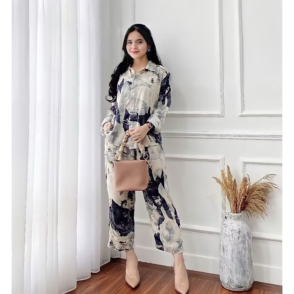 One set Jumbo / setelan rayon Jumbo/ One set wanita / One set Jumbo / One set wanita jumbo / setcel