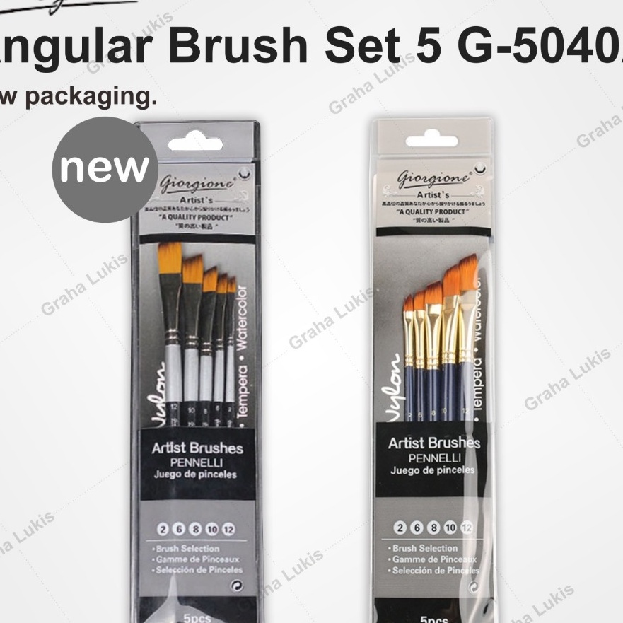 

KI3 Giorgione Angular Brush Kuas Giorgione Set 5 G54A