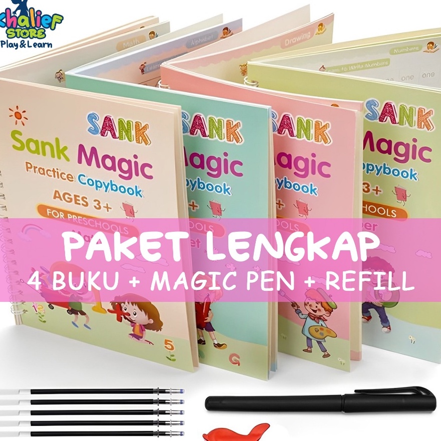 

HJ6 BUKU BELAJAR MENULIS ANAK ALFABET ANGKA MATEMATIK MENGGAMBAR 3 4 5 TH 1 SET ISI 4 BUKU PULPEN REFILL