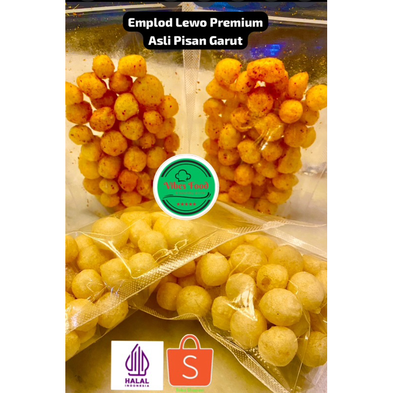 

Emplod Lewo Super Renyah Enak 40-45gr / Endog Lewo / Cimol Kering Pedas & Original Asli Lewo Garut. Cemilan Khas Lewo Garut