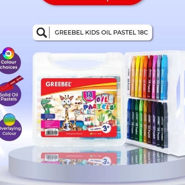 

FG2 GREEBEL Crayon 18 warna Oil Pastel Greebel 18 Warna