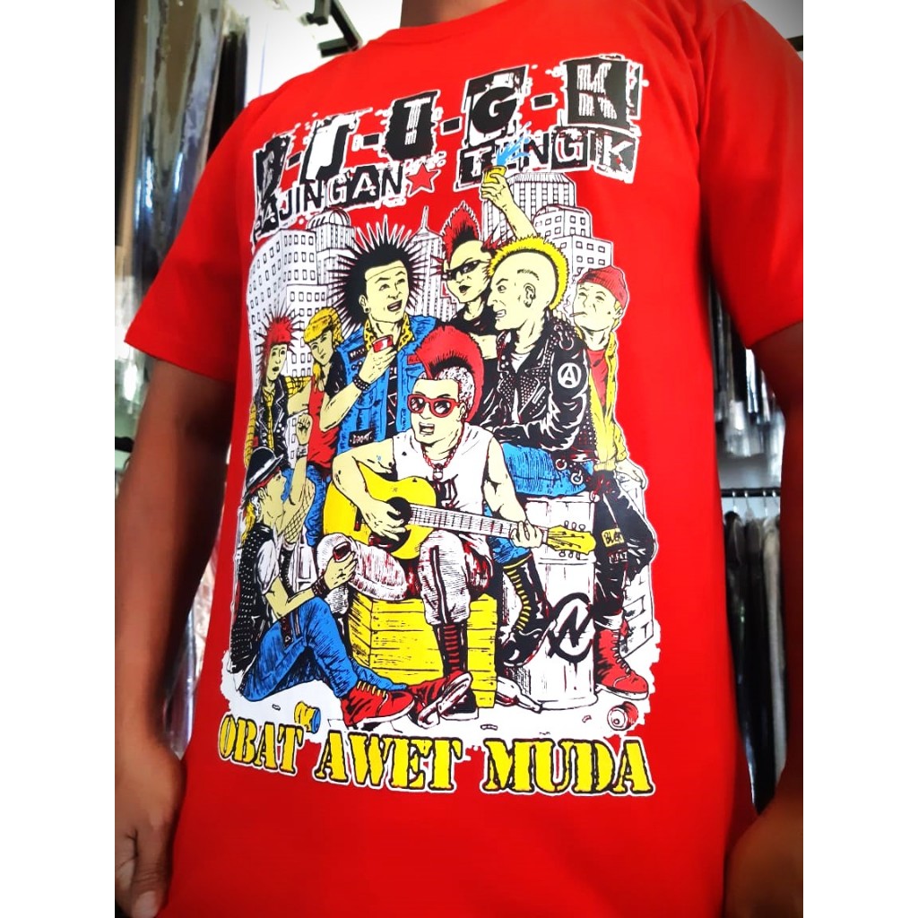 T-shirt BAJINGAN TENGIK (obat awet muda), kaos bajingan tengik, kaos band, kaos punk, revolt merchan