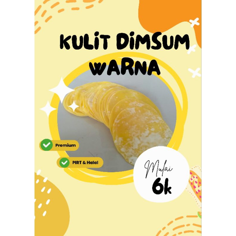 

KULIT DIMSUM GYOZA DUMPLING SIOMAY LENTUR TIPIS WARNA ISI 50 LEMBAR