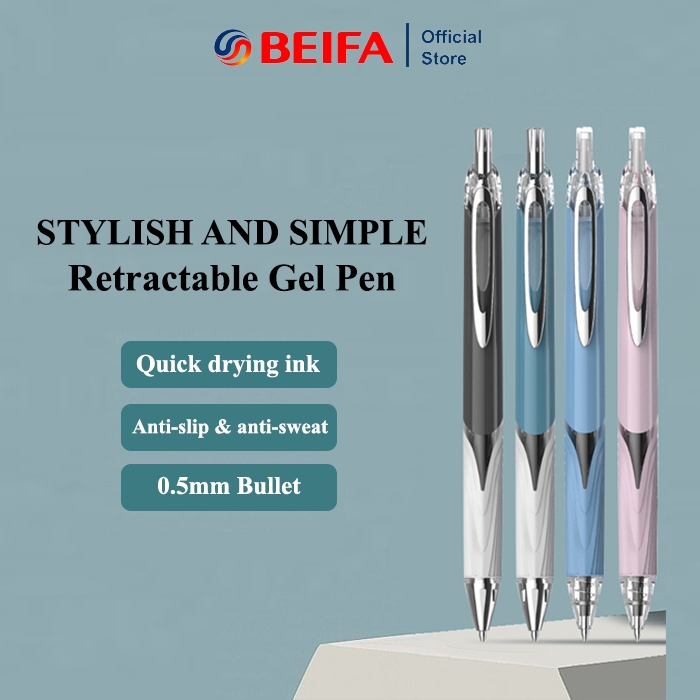 

Jual Produk Beifa Gel Pen GP809 Pulpen Gel 0.5mm Bullet Tip, Cepat Kering & Retractable, Tulis