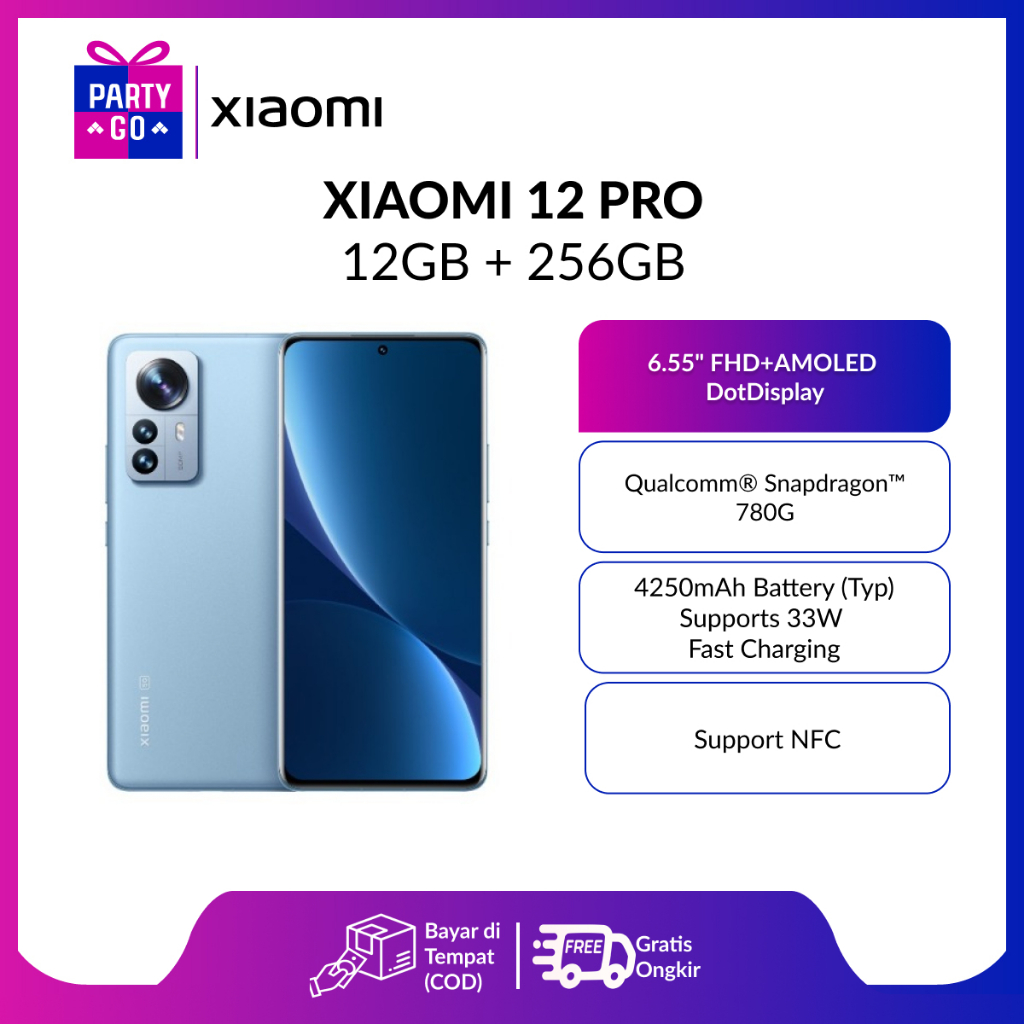 (Second Like New) Xiaomi 12 pro 12GB + 256GB