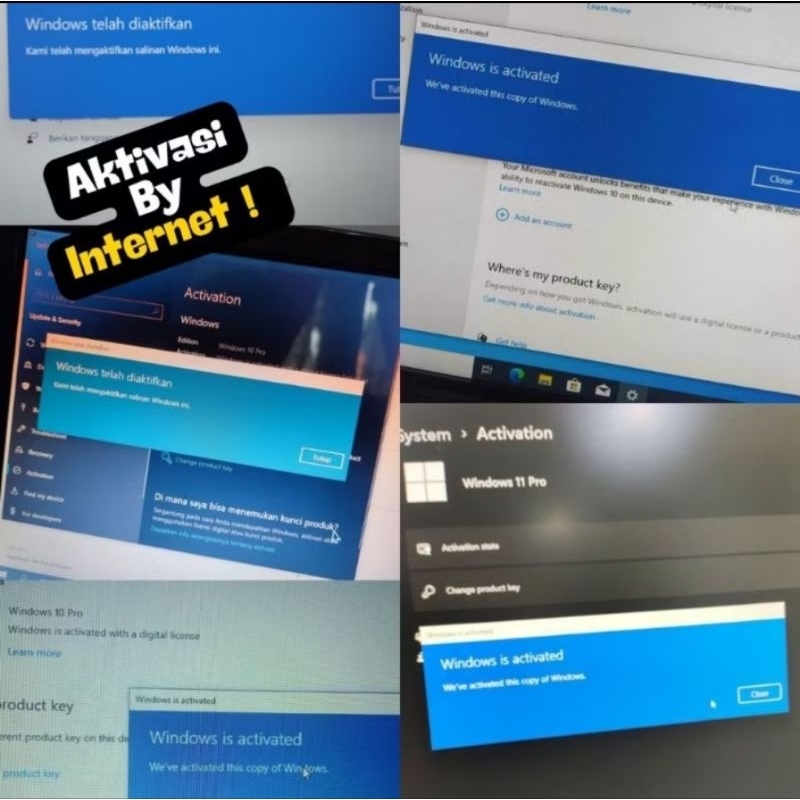 aktivasi windows 10 bukan kms