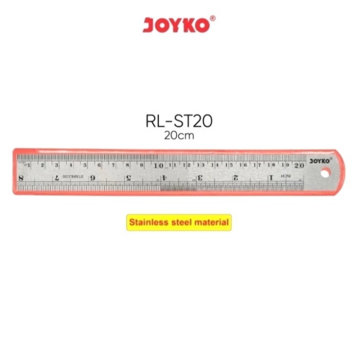 

Penggaris Besi / Stainless Steel Ruler JOYKO RL - ST20 (20CM)
