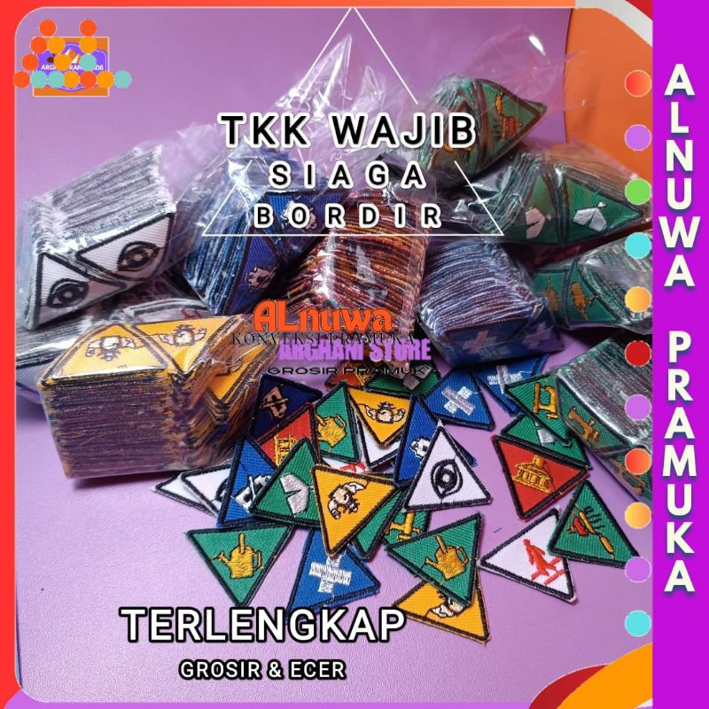 100 pcs TKK Siaga / TKK Wajib siaga / Badge Logo TKK Siaga