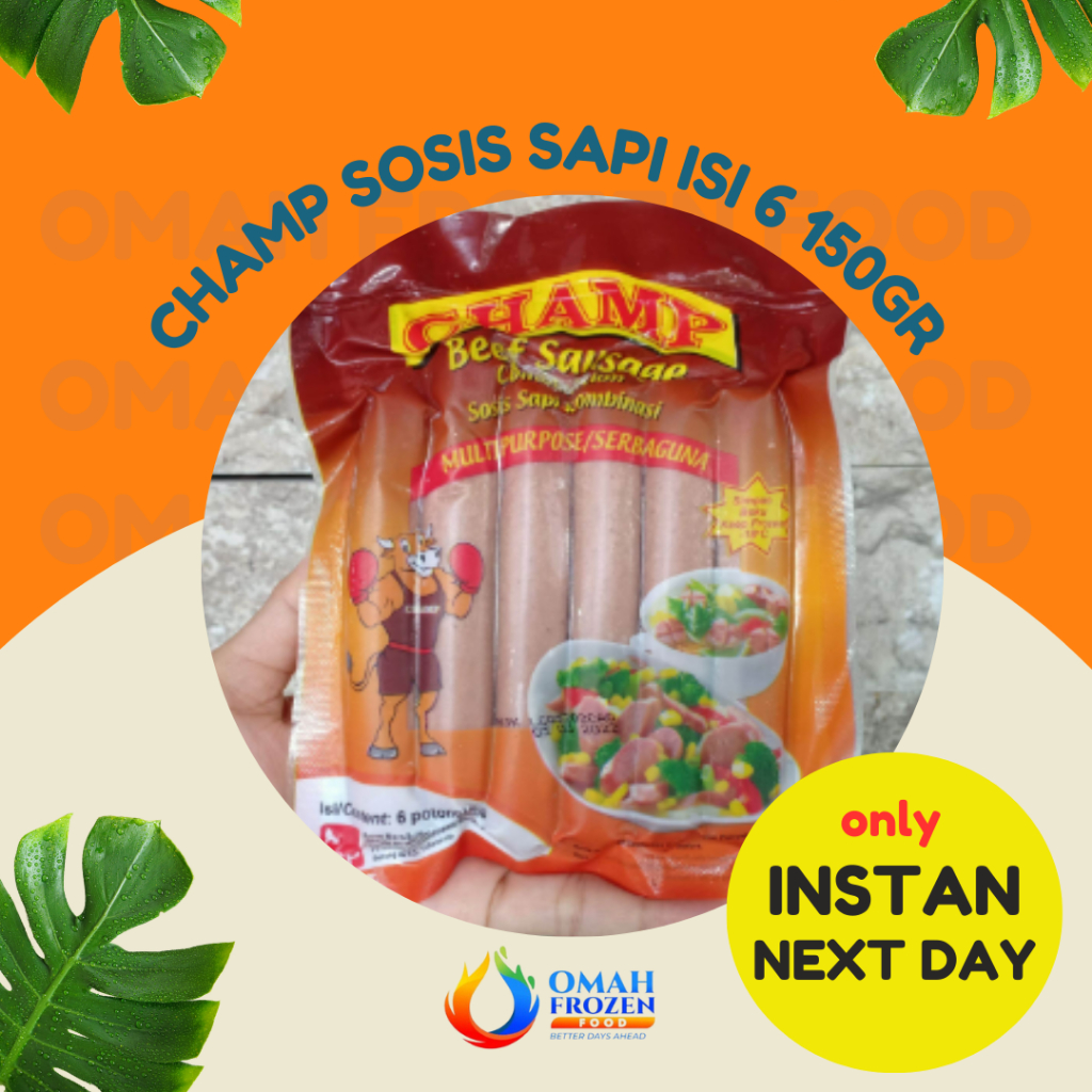 

Champ Sosis Sapi Sausage (KHUSUS INSTANT & NEXT DAY)