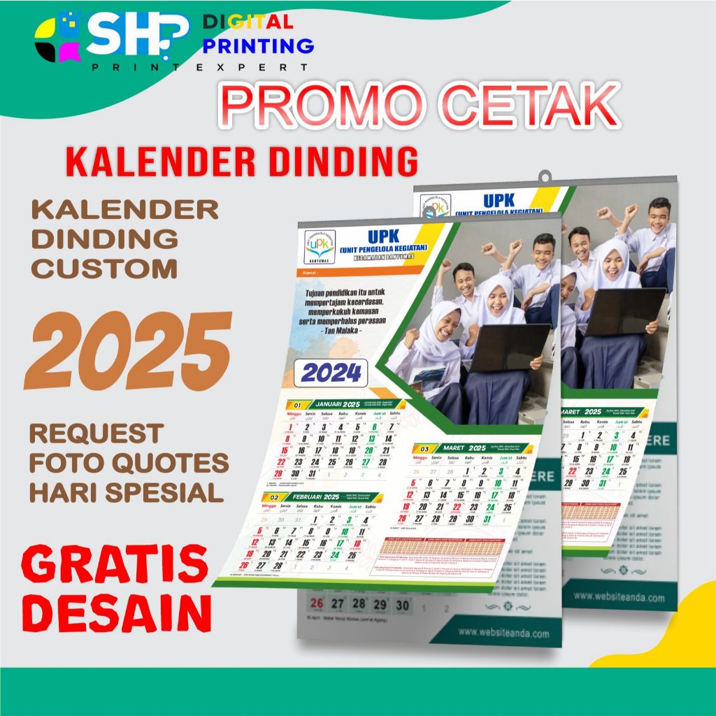 

Kalender Dinding A3+ Foto Sendiri Foto Custom Free Design
