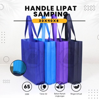 

HLS 65GSM Tas Spunbond Goodie Bag Laken Model Tali Ukuran 30x40 CM Tebal Polos