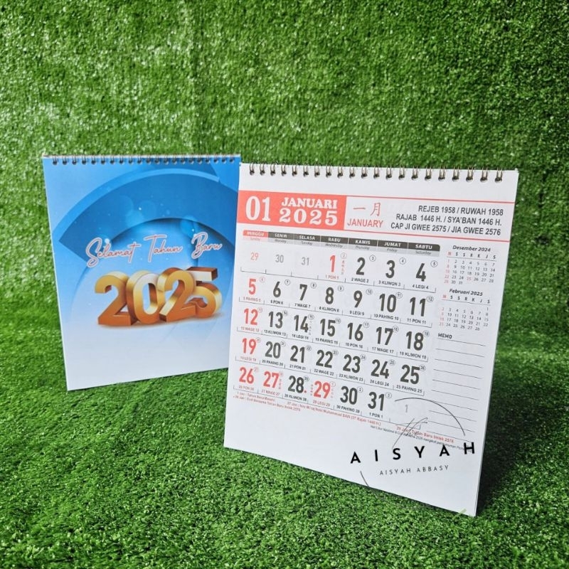 

kalender meja tahun 2025 kalender meja kerja HVS km 14(terima castume cetak merek)