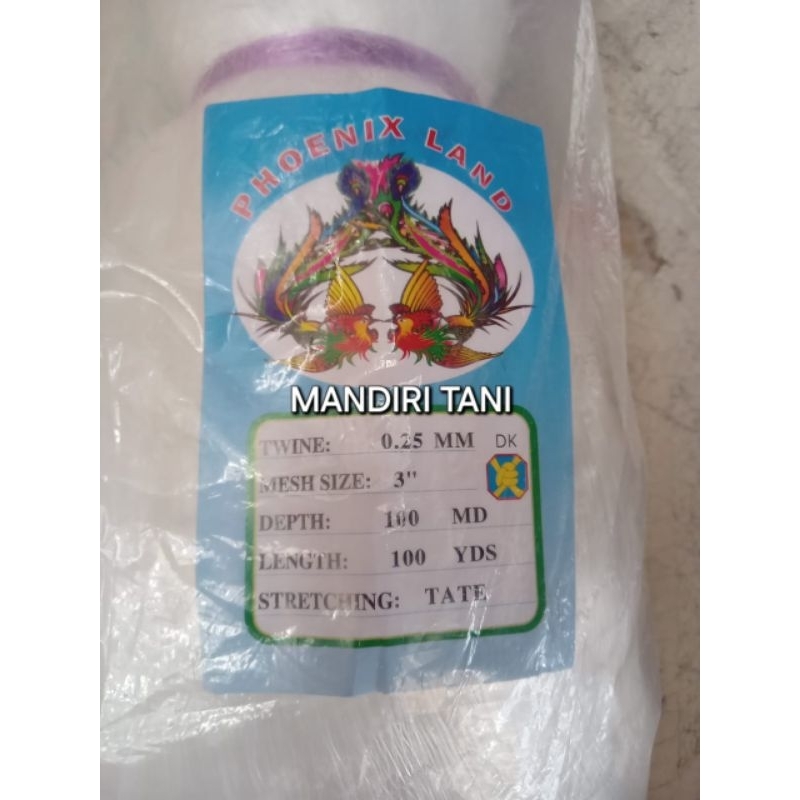 Jaring Padi 0,25 100/100 Tate Jaring Penutup Sawah Jaring Burung Pipit Dan Emprit