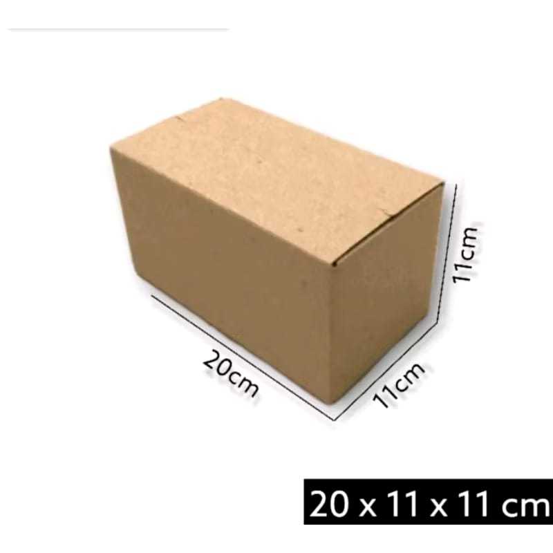 

Kardus Karton Box Ukuran 20x11x11 CM.... ST Single Wall Polos Untuk Packing Souvenir dll